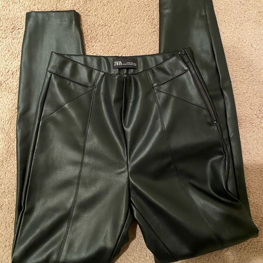 Zara leather pants